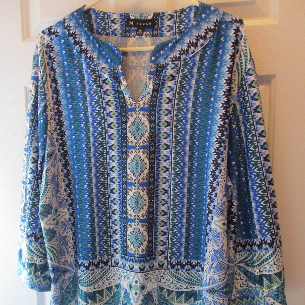 N Touch Multicolor 3/4 Sleeves Blouse/Top